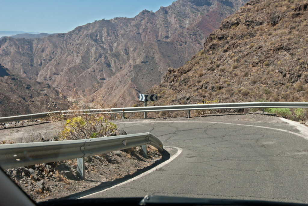 Roadtrip GC-606 Gran Canaria Wyspy Kanaryjskie jazda w drodze