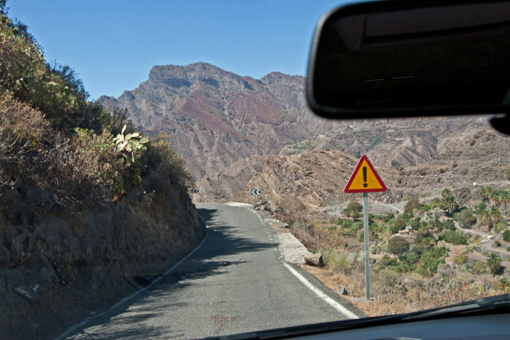 Roadtrip GC-606 Gran Canaria Wyspy Kanaryjskie jazda w drodze