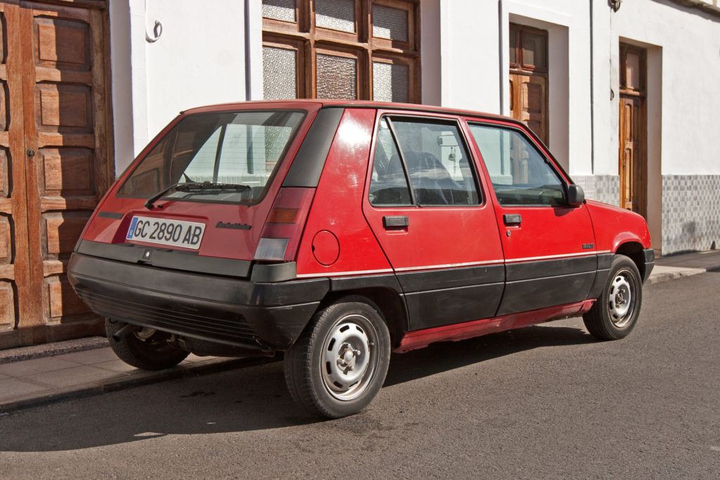 Gran Canaria Wyspy Kanaryjskie La Aldea de San Nicolas Renault Super Five