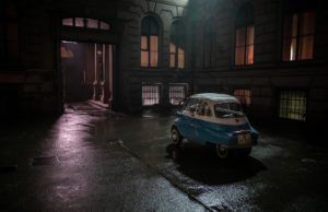 Berlińska konserwa BMW Isetta Berlin Mur Beliński ucieczka