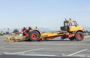 Unimog klęka na robocie